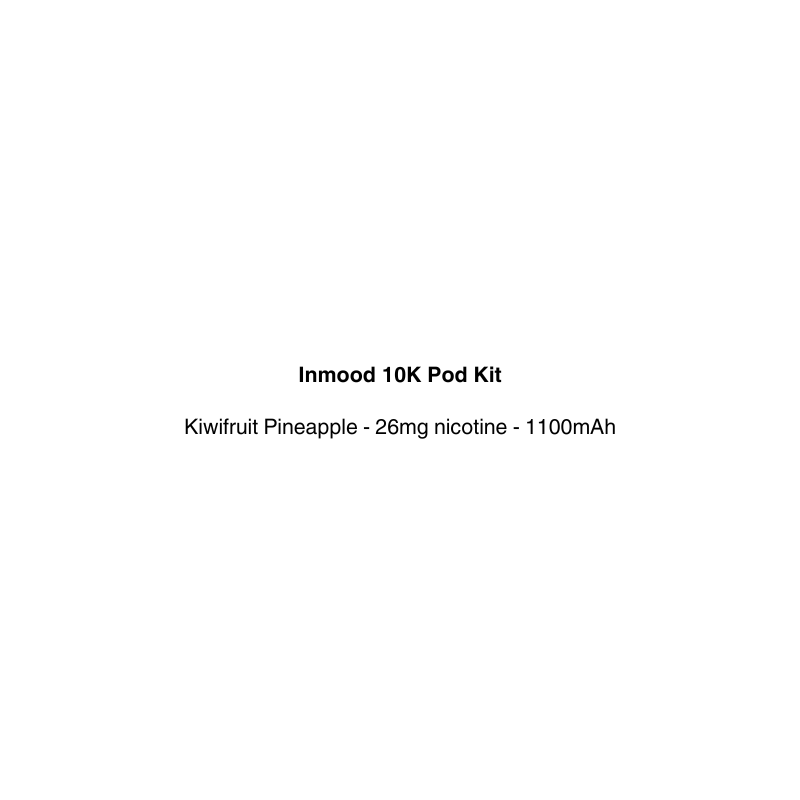 inmood vape pod kit with kiwifruit pineapple flavor available at vapecloud