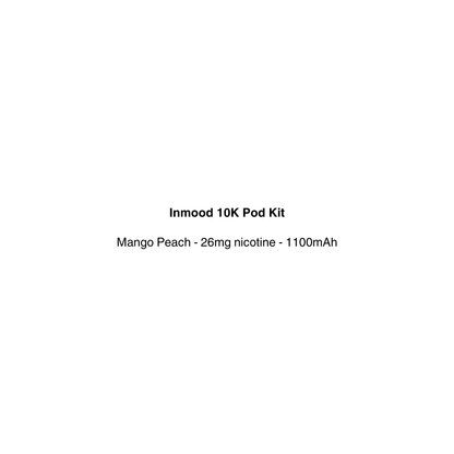 inmood vape pod kit with mango peach flavor 