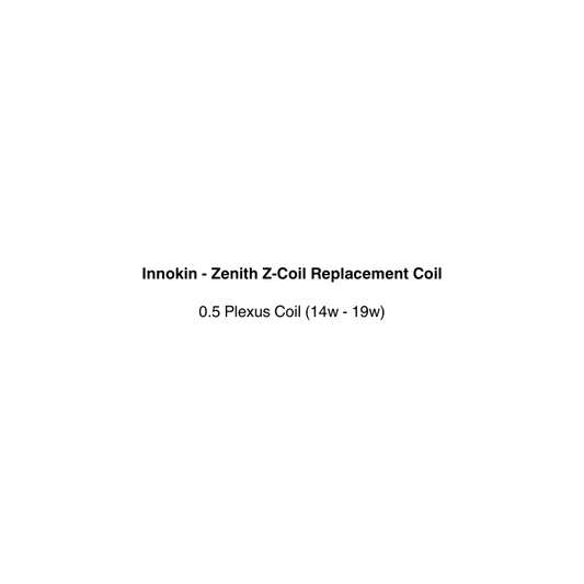 innokin zenith z replacement coil 0.5 plexus coil available at vapecloud vape shop pakuranga
