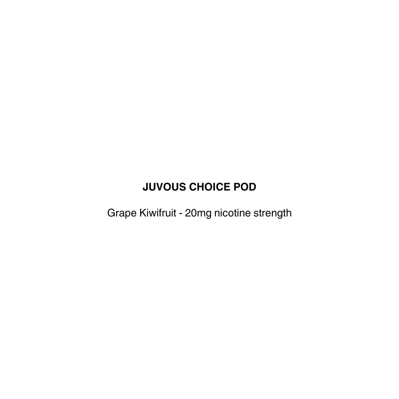 juvous choice pod is replacement pod with grape kiwifruit flavor