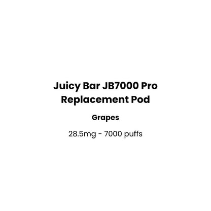 juicy bar replacement pod grape flavor