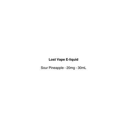 Lost Vape E-liquid with sour pineapple flavor available at vapecloud