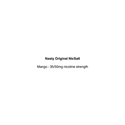 Nasty Original NicSalt e-liquid with mango flavor