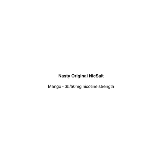 Nasty Original NicSalt e-liquid with mango flavor