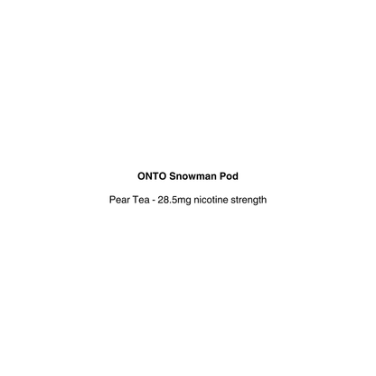 ONTO Snowman pod