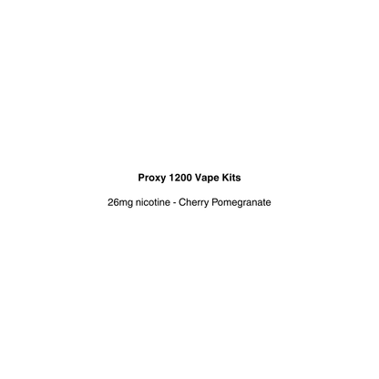Proxy 1200 Vape Kits' with 28mg nicotine and cherry pomegranate flavor available at vapecloud vape shop pakuranga in auckland