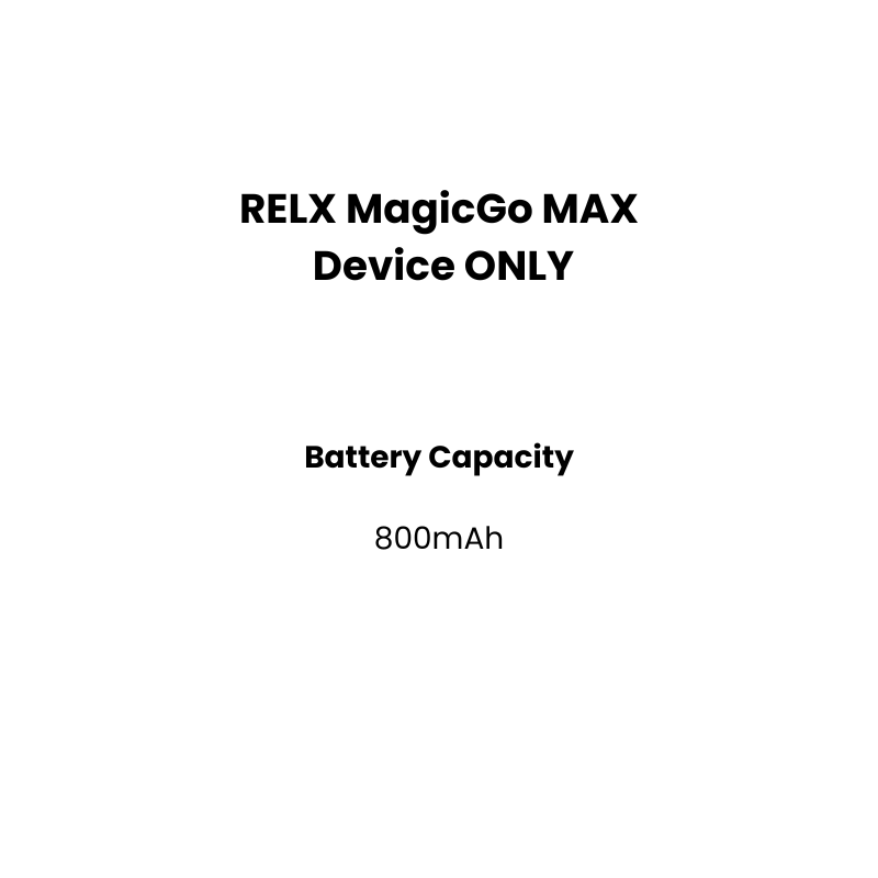 800mAh battery relx device
