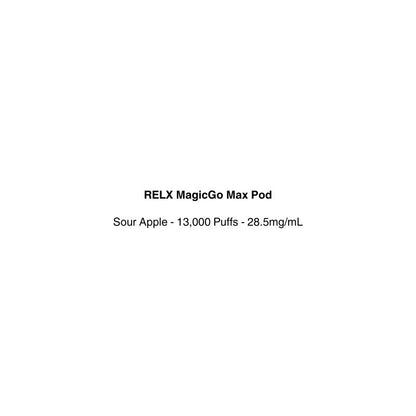 sour apple relx magicgo max pod vape