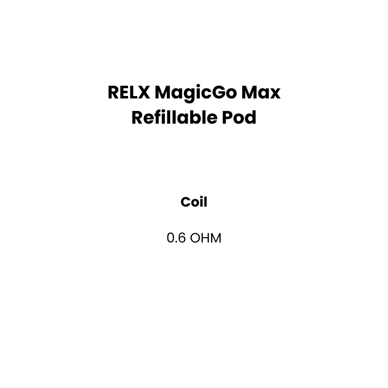 RELX MagicGo Max Refillable Pod VapecloudNZ RELX MagicGo Max Refillable Pod VapecloudNZ