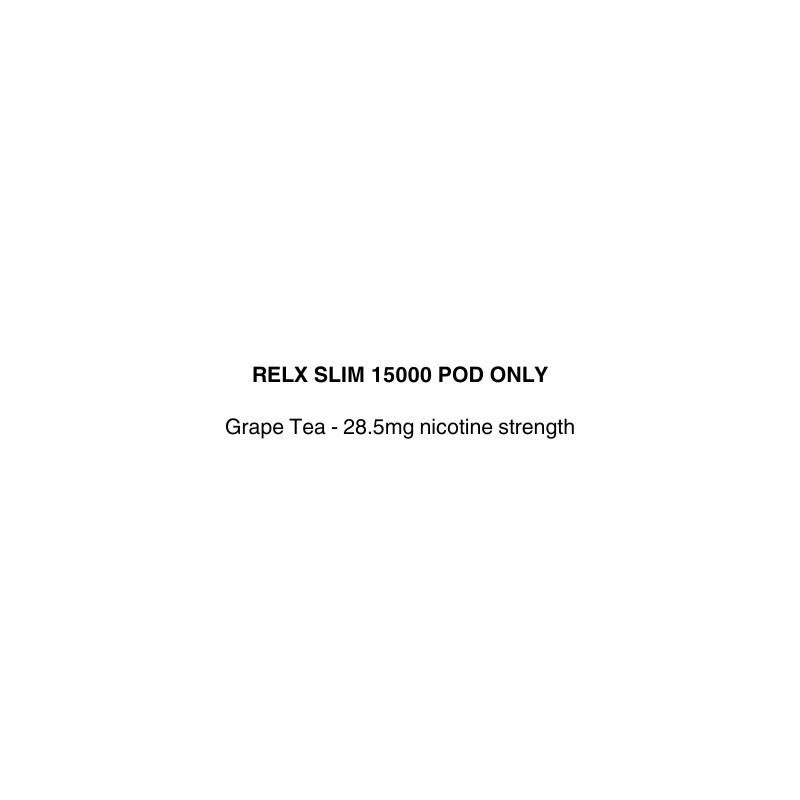 relx slim vape pod only with grape tea flavor