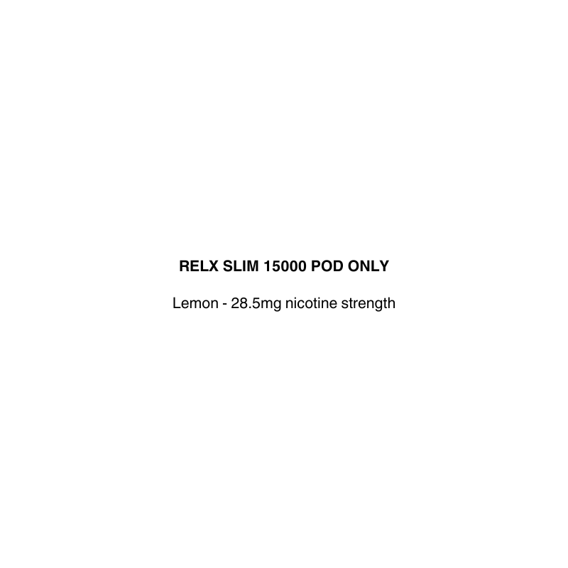 relx slim vape pod only with lemon flavor