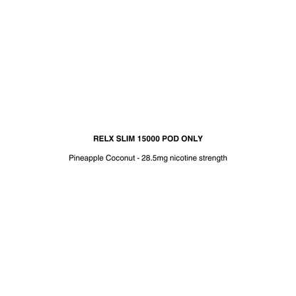 relx slim vape pod only with pineapple coconut flavor