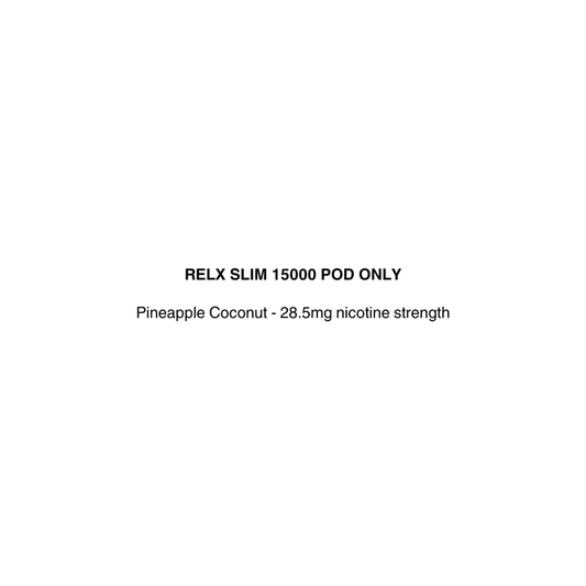 relx slim vape pod only with pineapple coconut flavor