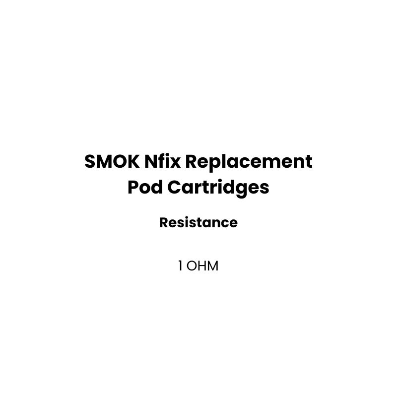 SMOK Nfix Replacement Pod cartridges: 3pcs/pack - VapecloudNZ SMOK Nfix Replacement Pod cartridges: 3pcs/pack - VapecloudNZ
