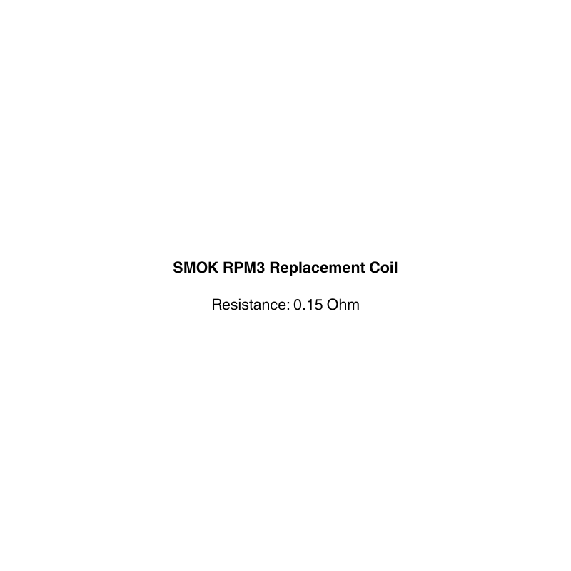 Text label for SMOK RPM3 Replacement Coil with resistance 0.23 ohm available at vapecloud vape shop pakuranga