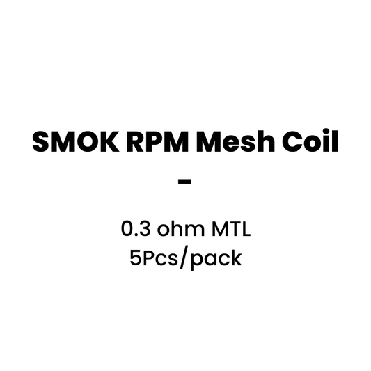 SMOK RPM Mesh Coil 0.3 ohm MTL : 5Pcs/pack