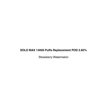 SOLO MAX 14000 Puffs Replacement POD flavor Strawberry Watermelon available in vapecloud vape shop pakuranga