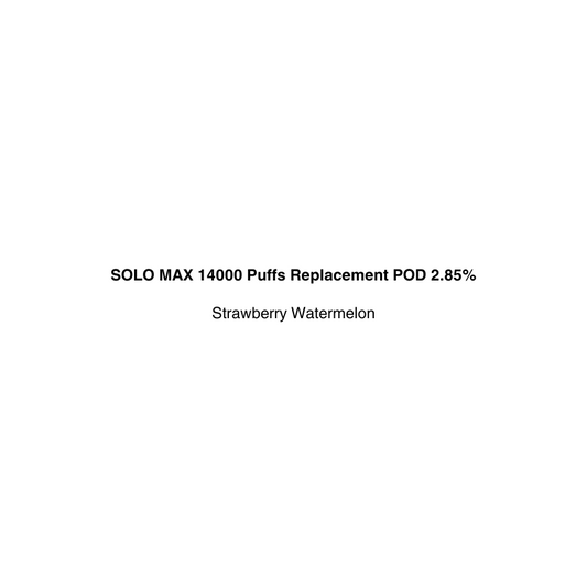 SOLO MAX 14000 Puffs Replacement POD flavor Strawberry Watermelon available in vapecloud vape shop pakuranga