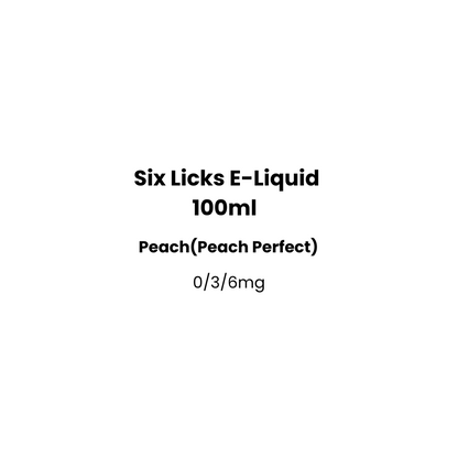 peach perfect six licks
