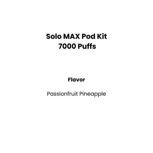 solo max pod kit passionfruit pineapple