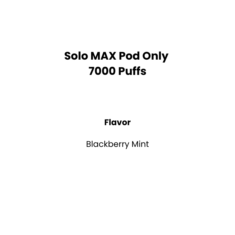 blackberry mint solo max pod 