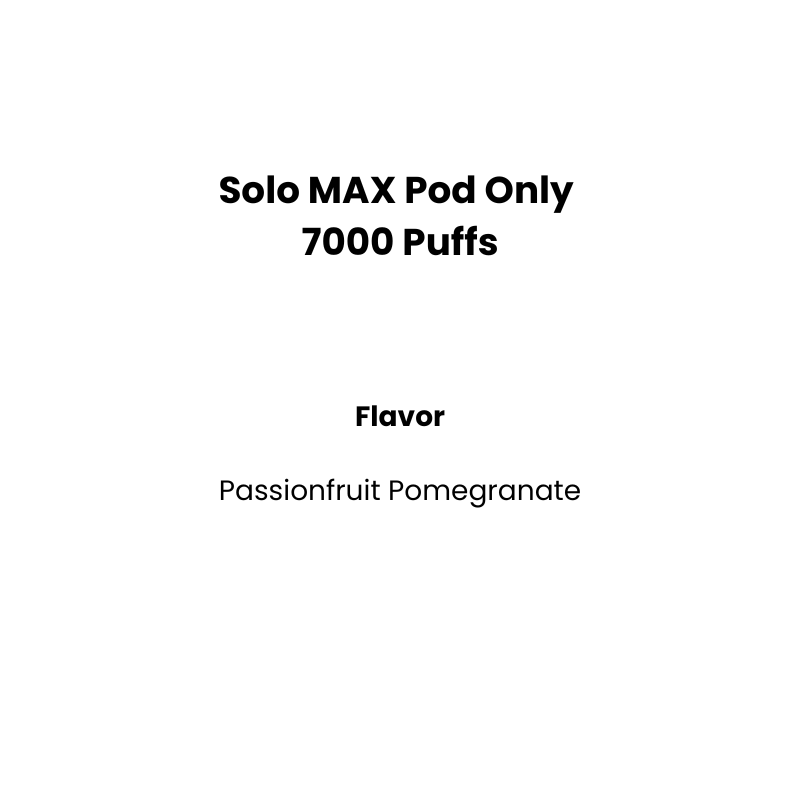 passionfruit pomegranate solo max