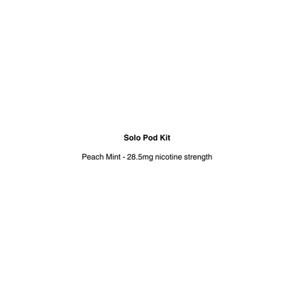 solo pod kit with peach mint flavor available at vapecloud