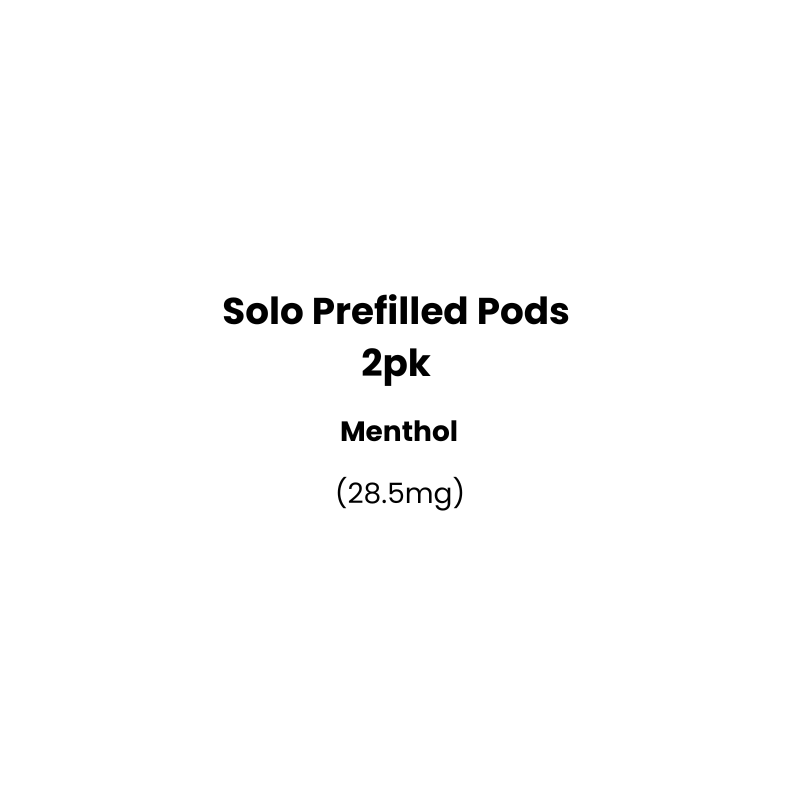 menthol solo prefilled pods