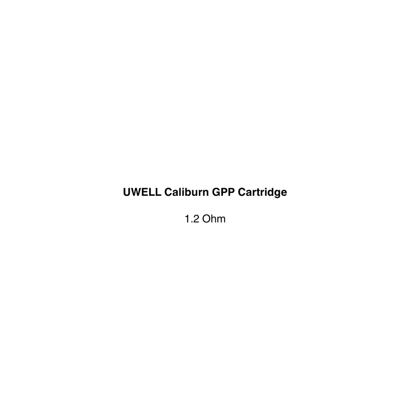 Uwell Caliburn GPP Cartridge 1.2 ohm coil available at vapecloud vape shop pakuranga
