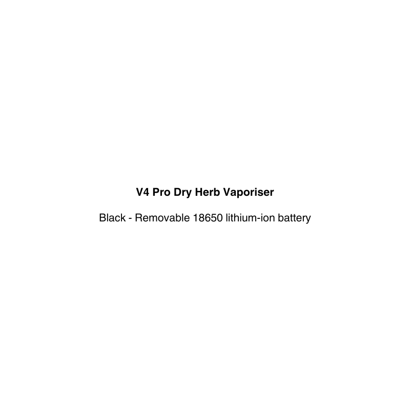 black color v4 pro dry herb vaporizer available at vapecloud vape shop nz