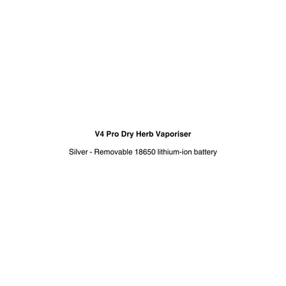 silver color v4 pro dry herb vaporizer available at vapecloud vape shop nz
