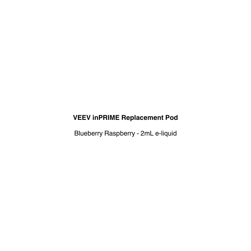 veev inprime replacement pod with blueberry raspberry flavor