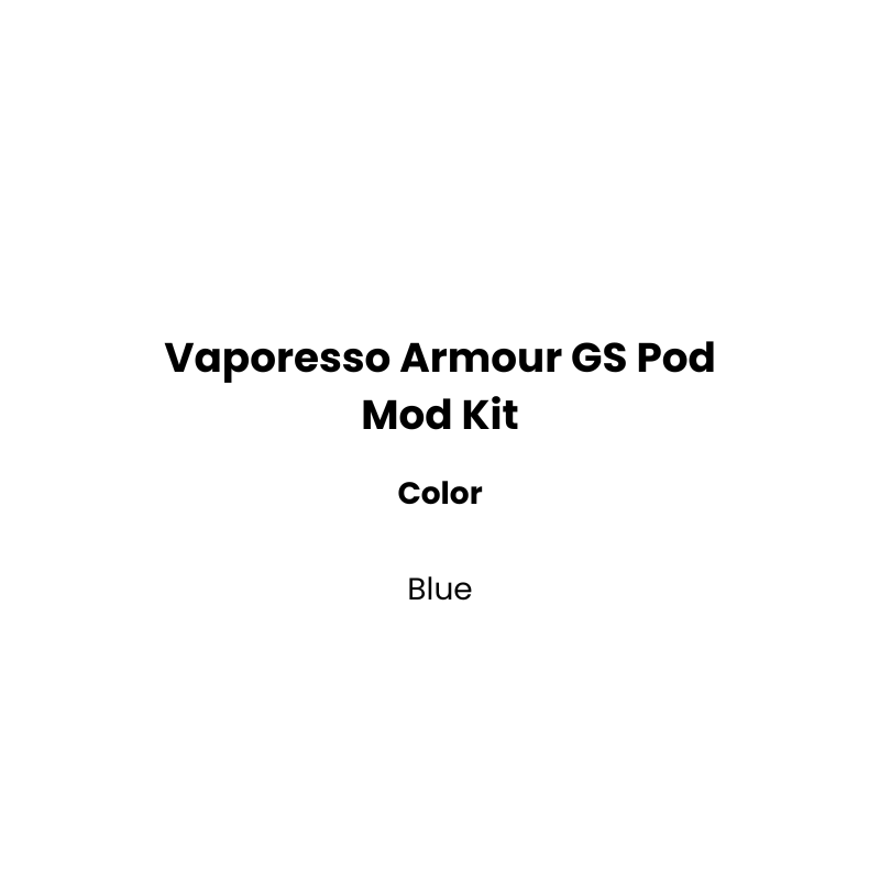 Blue color pod mod kit armour