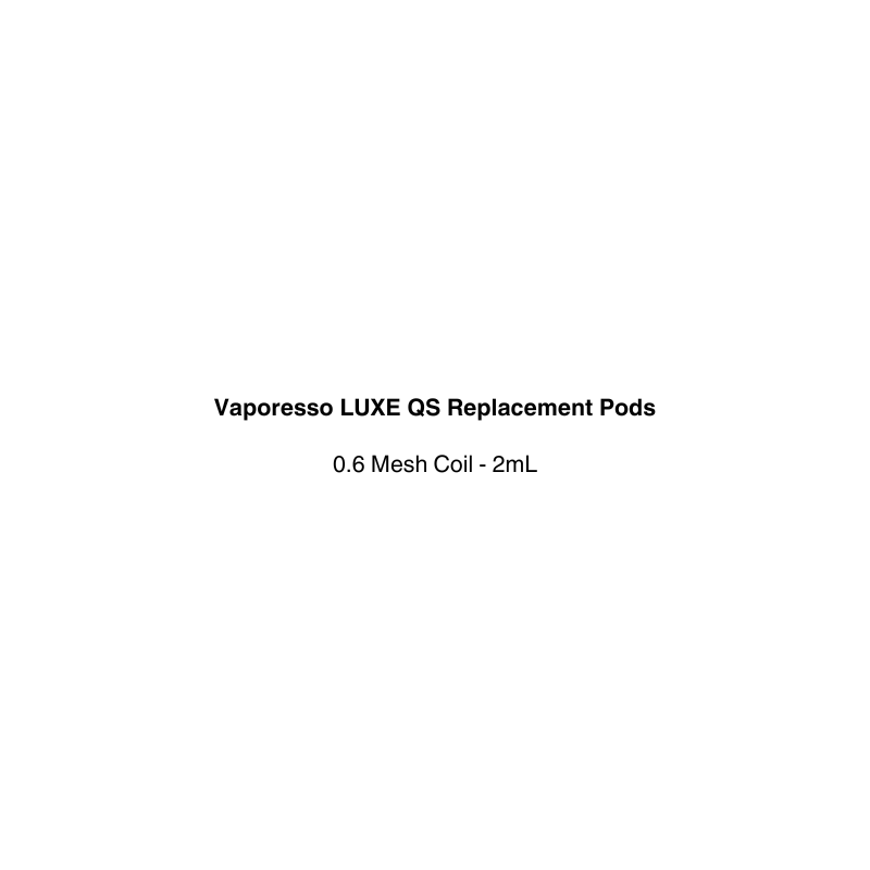 Vaporesso LUXE QS Replacement Pods 0.6 mesh coil