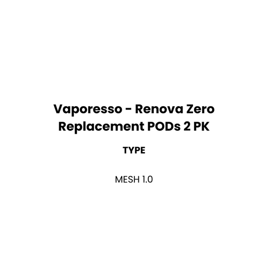 a box of two pods from Vaporesso - Renova Zero Replacement PODs 2 PK
