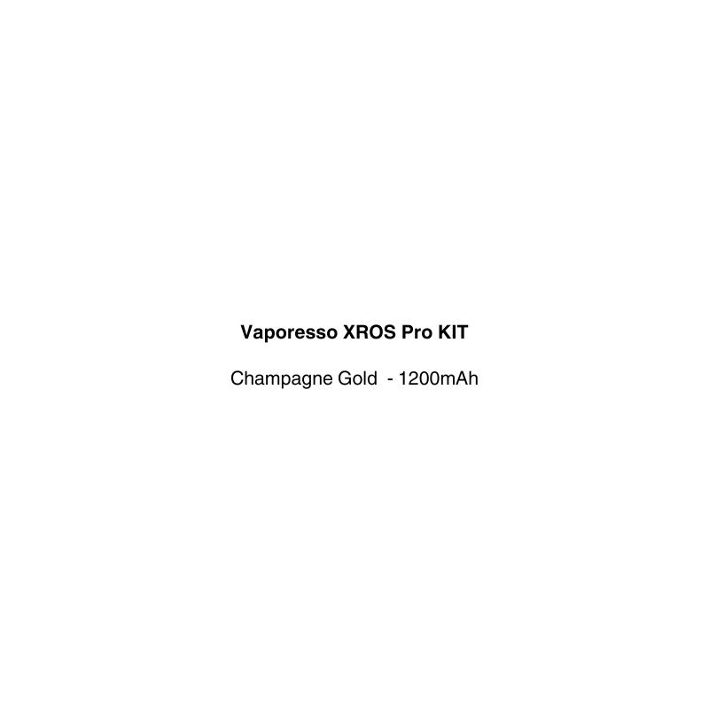 vaporesso xros pro kit champagne gold