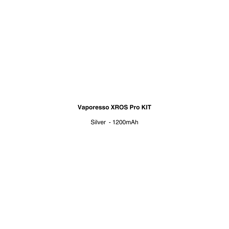 vaporesso xros pro kit silver color available at vapecloud vape shop pakuranga