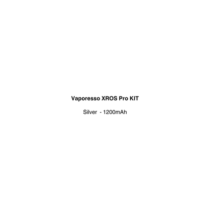 vaporesso xros pro kit silver color available at vapecloud vape shop pakuranga