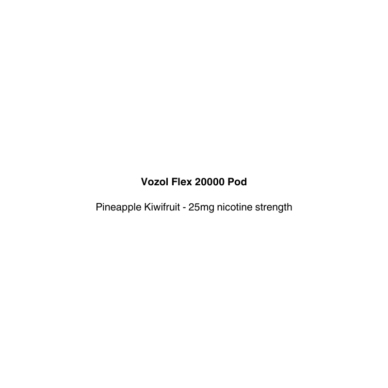 vozol flex 20000 pod pineapple kiwifruit flavor