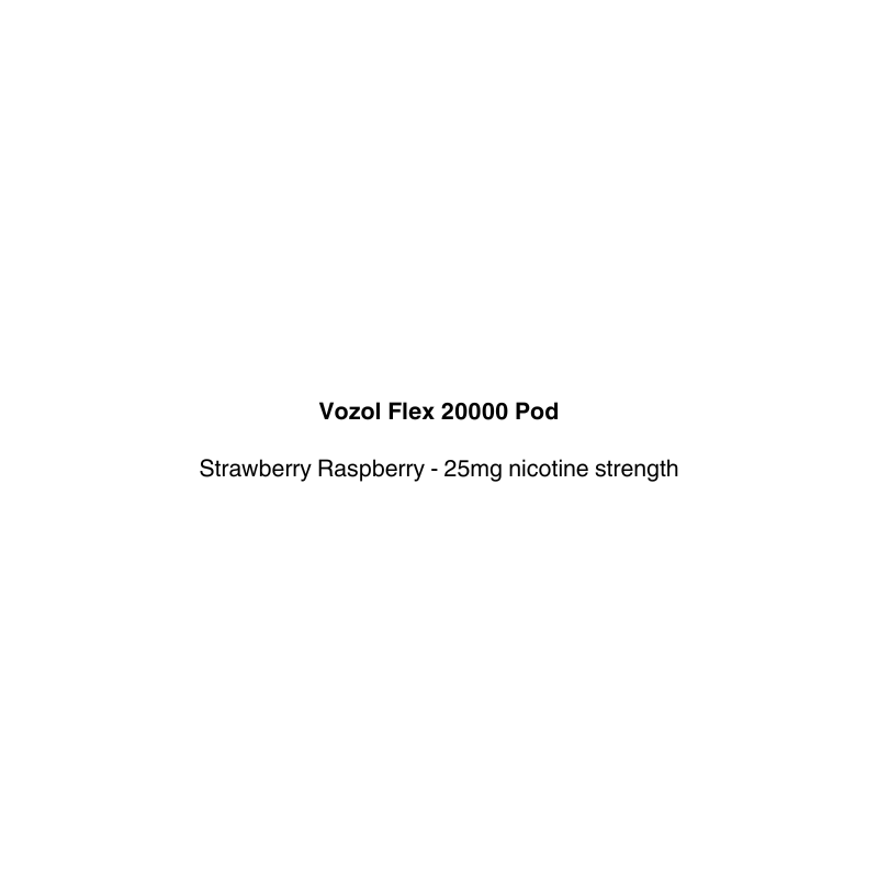 vozol flex 20000 pod strawberry raspberry flavor