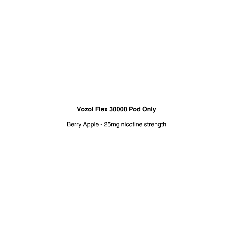 vozol flex pod only with berry apple flavour