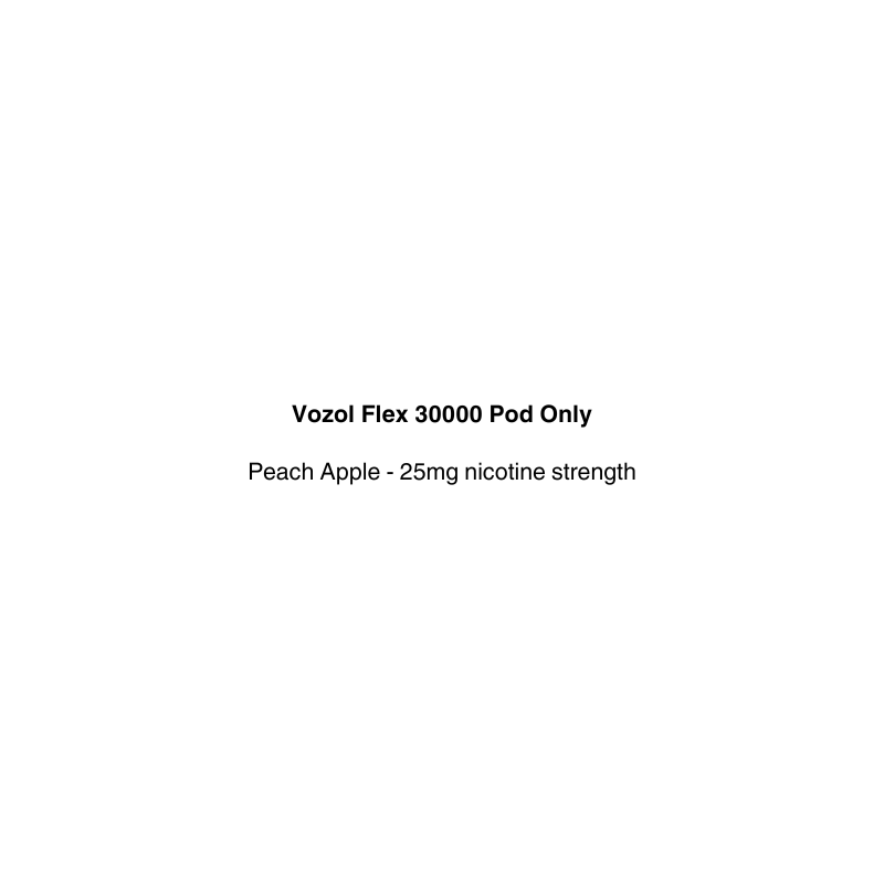 vozol flex pod only with peach apple flavour