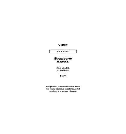 vuse prefilled pod strawberry menthol flavor
