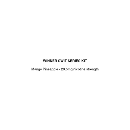 winner swit series vape kit with mango pineapple flavor