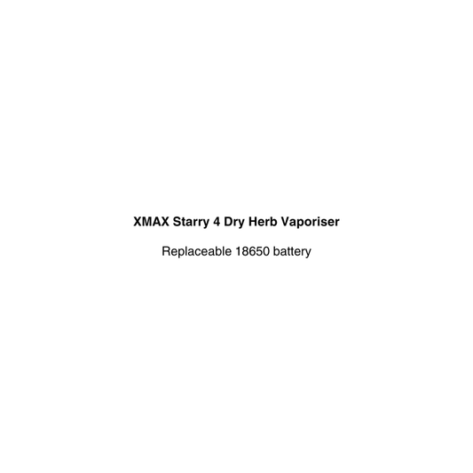 Starry 4 dry herb vaporizer with replaceable battery