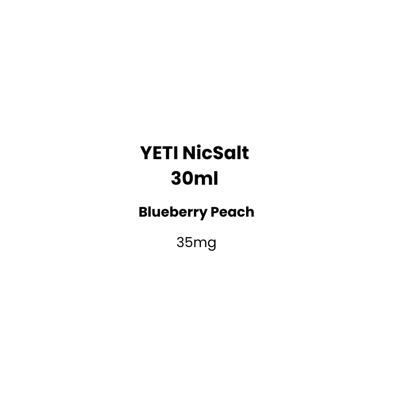 Yeti nicsalt blueberry peach