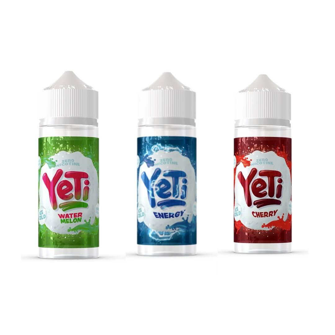 Yeti E-Liquid 100ml, energy, watermelon and cherry flavours