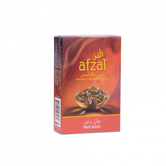 A red box of afzal pan raas hookah flavour