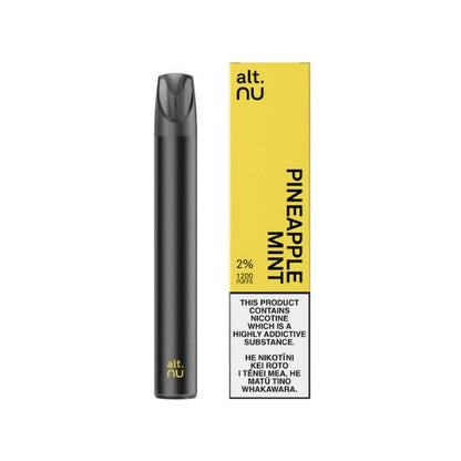 pineapple mint flavor alt nu disposable vape 1200 puffs