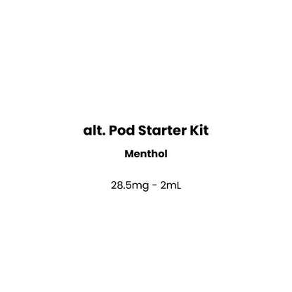menthol flavor alt pod starter kit